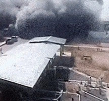The explosion accident after the natural gas leak in Mexico,墨西哥的天然气管泄露后爆炸事故