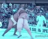 The Japanese sumo wrestler was really shocked.,日本相扑比赛，真的被震撼到了