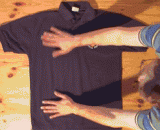 教你2秒钟快速叠T恤 - Teach you to quickly stack T - shirts for 2 seconds