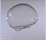 弹珠穿过气泡的瞬间 - The moment the marble passes through the bubble