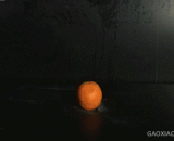 The process of explosion of oranges under high speed photography,高速摄影下橙子爆炸过程