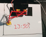 创意时钟，将时间写在白板上 - Creative clock, write time on the whiteboard