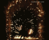 A gameplay of fireworks,烟花的酷炫玩法