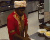 这是五毛钱请的印度饼师吧？ - Is this the 50 Fen India pancake, please?