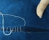 The clothes were sewn like this. I used to have the wrong stitching.,衣服原来是这样缝的，我以前都缝错了