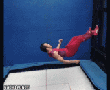 Trampoline bunker play,蹦床的碉堡玩法