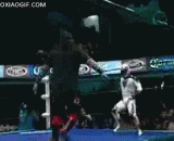 Mexico dwarf wrestling, look at my big strokes.,墨西哥侏儒摔跤，看我的大招凌空绞剪脚