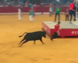 斗牛不成反被公牛扒掉裤子，简直笑惨了！ - The bullfight can't be turned off by the bull's pants. It's so miserable.