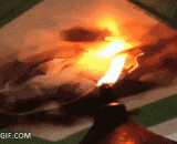 用火画画的艺术家！太酷炫了 - An artist with a fire painting! It's too dazzling