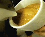 The nine segment map of unidentified and persistent, a bit to drink,不明觉厉的九段拉花动图，有点想喝