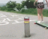 ROK's skateboard is technically perfect,韩国妞玩滑板果然技术过硬