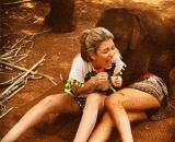 I didn't expect you to be such a little elephant,没想到你是这种小象