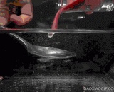 The magic expression of the hydrophobic sand in the water,充满魔力的疏水沙在水中的奇妙表现