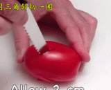 快速用番茄切成的莲花装饰，好漂亮！[3P] - Quickly decorate with tomato cut lotus, beautiful! [3P]