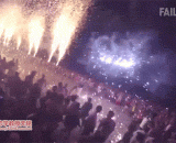 Watching the bad experience of a fireworks show,观看烟火秀的糟糕体验