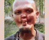 高手在民间，舌头可以舔到额头！ - The high hand is in the folk, the tongue can lick the forehead!