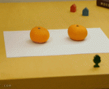 这橙子画得太逼真了根本看不出来 - The orange is so realistic that it can't be seen at all