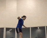 健身妹子蹦床后空翻，wow..完美！！ - Fitness sister trampoline after somersault, wow.. Perfect!!