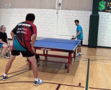 酷炫狂拽的中国乒乓大叔，让你看看我的花式吊打… - The cool Chinese table tennis uncle, let me look at my fancy hanging.
