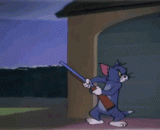 猫和老鼠搞笑gif图片，回忆下童年的快乐时光[9P] - Cat and mouse funny GIF pictures, memories of childhood happy time [9P]