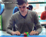 牛人5.55秒还原魔方 - The cattle man reduced the magic cube in 5.55 seconds