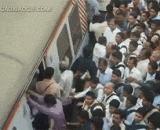Indian Metro Subway,印度人的挤地铁日常