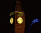 2013 the fireworks in front of Big Ben in London on the eve of new year's Eve,2013除夕之夜伦敦大本钟前燃放的烟花