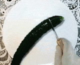 The art of cucumbers, good hands!,黄瓜的艺术，好巧的手！