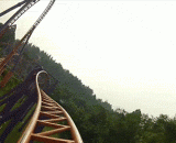 Do you dare to take this roller coaster? Feel the head to follow!,你敢坐这个过山车吗？感觉头在跟着转！