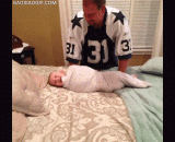 Lao Ba, I will never let you go after I grow up,老粑，我长大后绝对不会放过你的