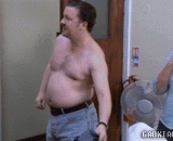 大肚腩的你看到美女的时候 - When you see a beautiful woman in your belly