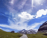 Shakes and delay photographing around the mountains,防抖+延时摄影处理过的绕山行巨帅