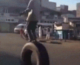 非洲小孩的单轮车 - A unicycle for African children