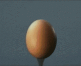 The moment the bullet passes through the egg,子弹穿过鸡蛋的瞬间