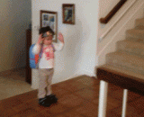 Baba at night see Oh, I go to school!,粑粑麻麻晚上见哦，我去上学啦！