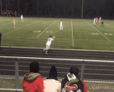 后手翻射门，酷炫吊炸天！ - The back hand turns to shoot the door.