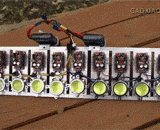 同时打开100个汽车远光灯的效果，亮瞎了 - At the same time, the effect of 100 car lights is opened.