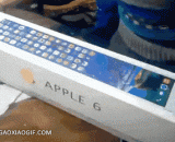 网上买的苹果6终于收到了 - The Apple 6 bought online finally got it