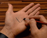 手掌上的艺术错觉，双膝已跪下！[3P] - The artistic illusion on the palm of the hand, knees have kneeled down! [3P]