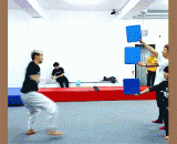 漂亮的空中三连踢！帅呆了 - Beautiful air three kicks! Handsome