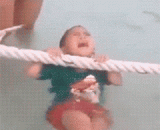 麻麻快来救命啊，水太深啦... - Hemp fast to help ah, the water is too deep.