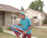 牛逼的升降伞 - A cow parachute