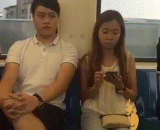 偷瞄神功，骚年眼睛真灵活啊 - It's very flexible to look at the eyes of the sights.