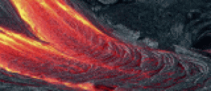 火山熔岩瞬间gif图片[10P] - Gif picture [10P] at the moment of volcanic lava