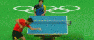 张继科连续7个扣球，扣的日本都懵逼了，让对手产生了打羽毛球的节奏 - Zhang Jike has 7 spikes in succession, and Japan has been forced to play the badminton rhythm.