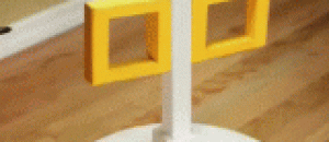 穿过两个方形的视觉错觉 - Through two square visual illusions